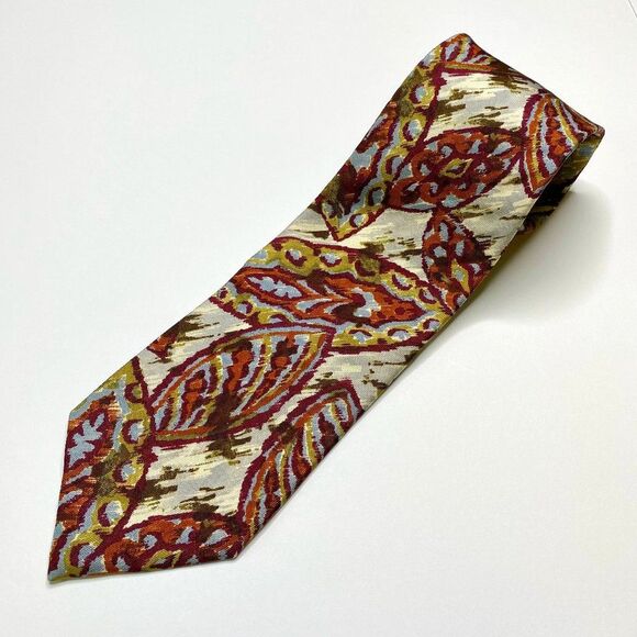 Wembley Geometric Abstract Art 100% Silk Men's Tie 3.5 " x 59" Office Formal - Picture 1 of 6